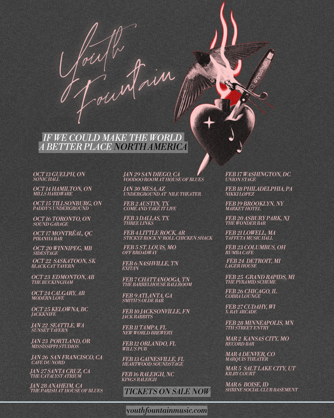 If We Could Make The World A Better Place — US Tour 2027
